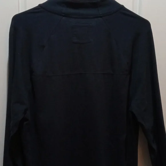 Abercrombie Dark Blue Quarter-Zip Shirt. - Picture 6 of 10